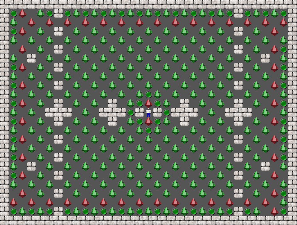 Sokoban Monry and Panda Arranged level 16